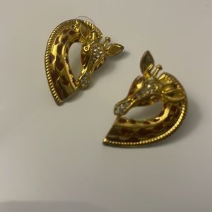 SASSY JONES Vintage Giraffe Earrings